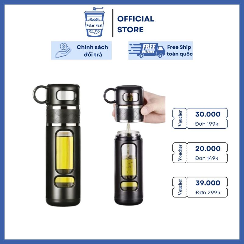Bình Pha Trà Hai Chức Năng Polar Heat