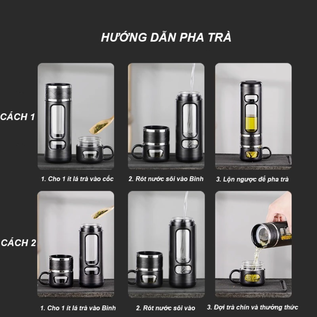 Hướng Dẫn Pha Trà Với Bình Polar Heat