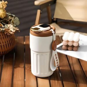 Bình giữ nhiệt cà phê kem nâu