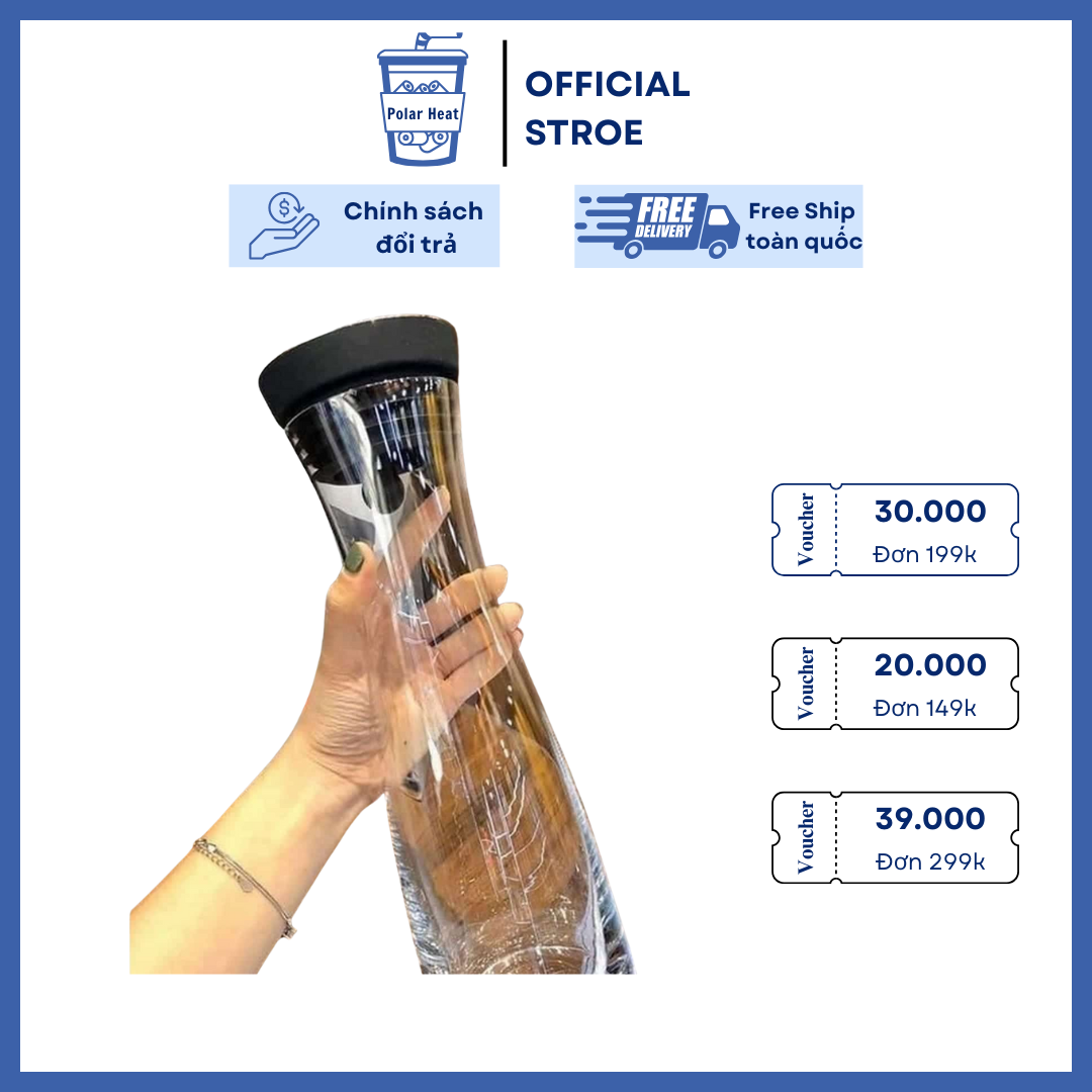 Bình Nước Thời Trang Polar Heat Dáng Cao Cổ Thắt